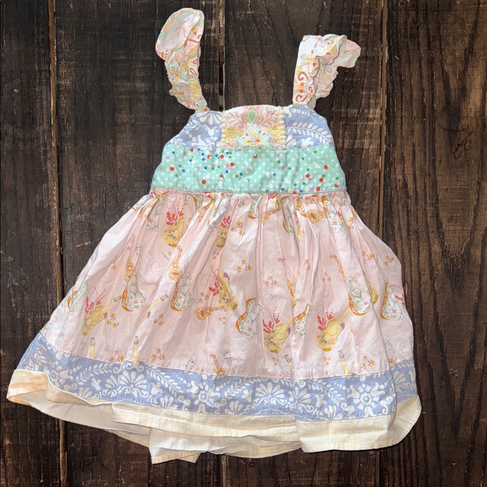 Floral Kids Dress with Ruffled Straps